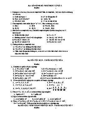 Đại số - Mệnh đề - Phiếu học tập số 5